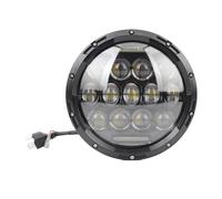 QFJFBGGH Motorcycle Headlights Universal Motorcycle 7" Round LED Headlight For Road For King For Cafe For Racer For Supermoto LED Modification Accessories LED Headlamp