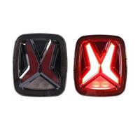 QFJFBGGH Tail Light 30W 12V LED Taillight With DRL Turn Signal Light For Jeep For Wrangler For CJ XJ TJ 1998-2006 Tail Lamp X Shape Design Tail Rear Light