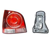 QFJFBGGH Tail Light Rear Tail Light Lamp Housing Brake Lamp For Vw For Polo 9n 9n3 Hatchback 2005-2010 Without Bulbs Taillight Tail Rear Light(Right,Light+bracket)