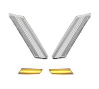 QFJFBGGH Turn Signal Lights 2pcs For 911/987 For Boxster 997 For Carrera 2005-2012 Led Side Marker Light Turn Signal Light Dynamic Sequential Blinker Light Mirror Indicator Light(Clear)