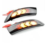 QFJFBGGH Turn Signal Lights Dynamic LED Turn Signal Light Flowing Side Wing Rearview Mirror Indicator For Fiesta Mk7 2008-2017 For B-Max Mirror Indicator Light(Black)