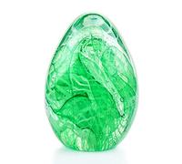 QFkris Crystal Blessings Paperweight Easter Eggs 3.4" Blown Glass Art Figurine Collectibles Desk Decor (Green)