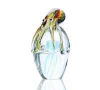 QFkris Qf Handmade Blown Glass, Octupus and Jellyfish, Christamas Gift, Home Decor,