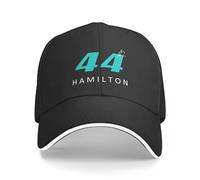 QFLLQLFF Baseball Cap Lewis Hamilton F1 2022 Signature aphic Black Cap Baseball Cap mas hat Ladies hat Men's