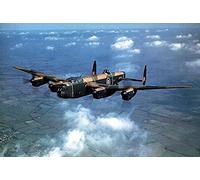 QFNY 40x60cm - 5D DIY Diamond Painting by Numbers Kits, Crystal Embroidery Cross Stitch Rhinestone Mosaic Drawing Art Craft Home Wall Decor - Test Flying The Lancaster Bomber Over England