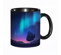 QFSDGY 11oz Ceramic Coffee Mug,Special Christmas Sister Gifts,Funny Xmas Tea Coffee Cup,Tea Mug,Fantasy Colorful Castle Night Scene. St. Basil's Cathedral Moscow Russia with,Valentines,Anniversaries
