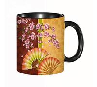 QFSDGY 11oz Ceramic Coffee Mug,Special Christmas Sister Gifts,Funny Xmas Tea Coffee Cup,Tea Mug,Floral, Stylized Watercolor Shabby Chic Petals of Nature in Soft Tones Artisti,Valentines,Anniversaries