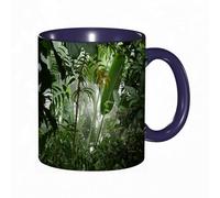 QFSDGY 11oz Ceramic Coffee Mug,Special Christmas Sister Gifts,Funny Xmas Tea Coffee Cup,Tea Mug,Rainforest ations Set,Forest in Nepal Touristic Trekking Branches Mist Road,Valentines,Anniversaries