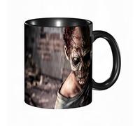 QFSDGY 11oz Ceramic Coffee Mug,Special Christmas Sister Gifts,Funny Xmas Tea Coffee Cup,Tea Mug,Scene of Murder, Security Warning Tape on a Crime Scene, Weapon,Valentines,Anniversaries