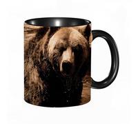 QFSDGY 11oz Ceramic Coffee Mug,Special Christmas Sister Gifts,Funny Xmas Tea Coffee Cup,Tea Mug,The Hawk-Beak sea Turtle Swims Among the corrals. Oil Painting,Valentines,Anniversaries