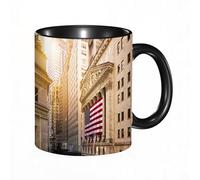QFSDGY 11oz Ceramic Coffee Mug,Special Christmas Sister Gifts,Funny Xmas Tea Coffee Cup,Tea Mug,United States,Highway in California Steppe and Clouds Asphalt Road Horizon HIL,Valentines,Anniversaries