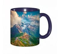 QFSDGY 11oz Ceramic Coffee Mug,Special Christmas Sister Gifts,Funny Xmas Tea Coffee Cup,Tea Mug,View from the Helicopter of South Beach Miami,Valentines,Anniversaries