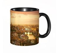 QFSDGY 11oz Ceramic Coffee Mug,Special Christmas Sister Gifts,Funny Xmas Tea Coffee Cup,Tea Mug,Wanderlust Decor, World map with Countries and Capitals of the Earth with ocea,Valentines,Anniversaries