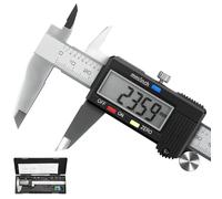 Qfun Digital Calliper, Stainless Steel, 150 mm Accuracy, 0.01 mm Splashproof, Dustproof, LCD Display