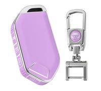 QfungYe for Kia Key Fob Cover with Keychain.No Screws Required for Installation. Compatible with 2023 2024 2025 Telluride EV5 Sorento K4 K5 GT-Line Remote Smart Key Fob (Purple, Model-2)