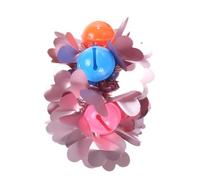QFUPKTSU Glittered Sequined Bell Dance Wristband Flowers, School Children Performance Sequined Dance Wristband Bell Wristband Sports Props Bell Wristband Bracelet (Heart-shaped love symbol)