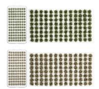 QfwdfcTrenz 208 PCS 7mm Wild Grass Set Resin Static Scenery Model Mini Tufts Terrain Miniature Deco Model Mini DIY Terrain Decoration for Train Landscape Railway Artificial Grass Modeling