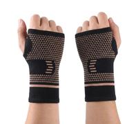 QFWFG 2 Pack Wrist Supports for Carpal Tunnel, Compression Wrist Brace for Arthritis Tendonitis, Pain Relief Breathable Wrist Splint Arthritis Gloves, Left/Right Hand Brace for Men Women Sports Gym