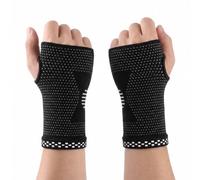 QFWFG 2 Pack Wrist Supports for Carpal Tunnel, Compression Wrist Brace | Pain Relief Breathable Wrist Splint Arthritis Gloves for Arthritis Tendonitis, Left/Right Hand Brace for Men Women Sports Gym
