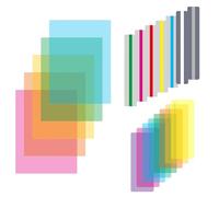 QFWFG 20pcs Dyslexia Overlay Aids, Coloured Reading Overlays for Dyslexia