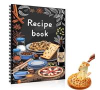 QFWFG Blank Recipe Notebook for Own Recipes - Personalised Recipe Book A5 Spiral Empty Recipe Journal 100 Pages Recipe Books Built-In Conversion Chart for Home Cooks, Bakers & Food Lovers