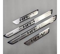 QFYANXUAN 4 Pcs Car Door Sill Scuff Plate for Hon-da HRV HR-V 2015-2021 2022 2023 2024, Stainless Steel Kick Plates Car Threshold Scuff Plate Styling Accessories