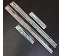 QFYANXUAN 4 Pcs Car Door Sill Scuff Plate for Nissan Qashqai 2024 2023 2022 2021-2017, Stainless Steel Kick Plates Car Threshold Scuff Plate Styling Accessories