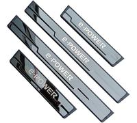 QFYANXUAN 4 Pcs Car Door Sill Scuff Plate for Nissan X-Trail T33 Qashqai J12 Ariya e-Power 2024, Stainless Steel Kick Plates Car Threshold Scuff Plate Styling Accessories