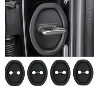 QFYANXUAN 4PCS Car Silicone Door Latch Protective Cover for Dacia Duster 3 III 2024 2025, Car Door Lock Cover Protector Silent Shock Pads Silicone Door Lock Protector Interior Accessories for Car