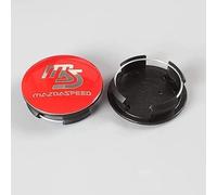 QFYANXUAN 4Pcs Hub Centre Caps Wheel Hub Covers 50mm Wheel Center Hub Caps for Mazda 2 3 5 6 MX5 CX5