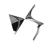 QFYANXUAN Car Emblem Logo Badge for DS Spirit, DS3, DS4, DS4S, DS5, 5LS, DS6, DS7 - Stainless Steel, Black
