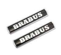 QFYANXUAN Car Emblem Logo Badge for Smart Brabus, Stainless Steel, Vehicle Specific, Front and Rear Trunk Logo, Black