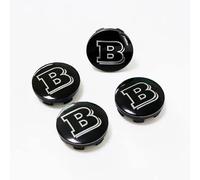 QFYANXUAN Set of 4 Wheel Hub Covers Wheel Centre Cap for Smart Brabus 56 mm, Car Hub Centre Caps Waterproof Hubcaps Exterior Decoration Accessories
