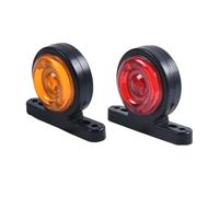 QGBKLZNZHP Car Rear Light Assemblies 2PCS 24V LED Outline Side Marker Light Truck Trailer Position Lamp Dual Face Warning Tail Indicator Lighting Auto Parts(Red Yellow)