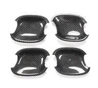 QGBKLZNZHP for A4 B9 for A5 2017 2018 2019 ABS Car Exterior Door Handle Doors Bowl Cover Protective Trim Driver Side Door Handle(DoorBowl CarbonStyle)