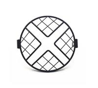 QGBKLZNZHP Front Head Lamp Guard 7Inch Motorcycle Headlight Protector Guard Motorbike Light Lamp Mesh Metal Mount Cover Grill Mask(A)