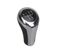 QGBKLZNZHP Gear Shift Knob Cover for BMW 1 3 5 6 Series E30 E36 E39 E46 for X5 E53 E60 E63 for X3 E83 for X1 Chromed Gear Shift Knob Head Ball Gearknob Gear Stick Knobs(Chrome 5Speed)