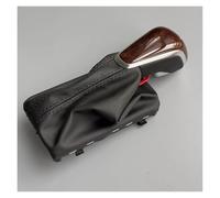 QGBKLZNZHP Lever Stick Pen Handle Head for A6 C7 2016 2017 2018 Black Carbon Fiber Wood Color Gear Shift Knob W/Leather Boot Gaiter LHD at Car Gear Shift Knob(B Style)