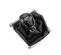 QGBKLZNZHP Lever Stick Pen Handle Head for Focus 2 2006-2011 for Fiesta for Kuga 2008-2012 with Leather Dustproof Cover 5 6 Speed MT Car Gear Head Shift Knob Lever Car Gear Shift Knob(5 Speed Black)