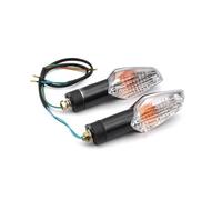 QGBUSQ Turning Indicator Clear Smoke Lens Motorcycle Turn Signal Light Front Rear For Honda For CBR250R 300R For CB300F For CBF125 For CBF150(Clear)