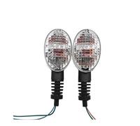 QGBUSQ Turning Indicator Motorcycle Blinker Turn Signal Indicator Flasher Light For Kawasaki For KLR650 Traveler Adventure For Vulcan S VN650 W800 Cafe Z650RS(Clear)