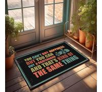 QGDC Dining Room Outdoor Rug Low Profile Premium Quality - Art Plush Texture | Kitchen Table Rug Under Table You Can't Buy Happiness But You Can Buy A Skateboard(40X60CM)