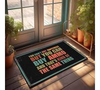 QGDC Fluffy Bath Rug | Tiny Fine Fibers & Microfiber Quick-drying Bath Soft Surface You Can't Buy Happiness But You Can Buy Ammo/Corner/Bathroom Runner Non Slip Washable(50X80CM)