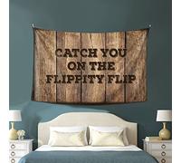 QGDC Funny Decor For Bar Catch You On The Flippity Flip Tapestry Dorm Art Dorm Decoration(75X100CM)