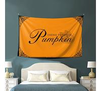 QGDC Tapestry Aesthetic Hey There Pumpkin Tapestry Wall Tapestry Large Funny Tapestry(100X150CM)
