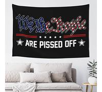 QGDC Tapestry For Walls We The People Are Pissed Off Tapestry Aesthetic Decor Men Decor(100X150CM)