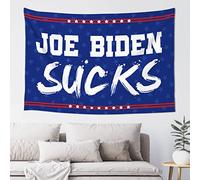 QGDC Tapestry With Words Joe Biden Sucks Tapestry Dorm Art Funny Tapestries(75X100CM)