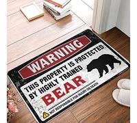 QGDC Teen Boy Room Decor Shower Mat Machine Washable Kitchen Durable Construction & Fruit Luxurious Touch | Rug Runner Hallways Non Slip Warning This Property Is Protected By A Highly(40X60CM)
