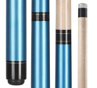QGF Jump Break Stick Cue, Heavy Hitter Jump Break Cue, 3 Piece Pool Stick 23~25oz (Blue)