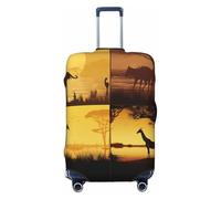 QGGHNISD African Grassland Animals Luggage Case Protector - Scratch Resistant Elastic Travel Luggage Cover - Fits 18-32 Inch Suitcases M